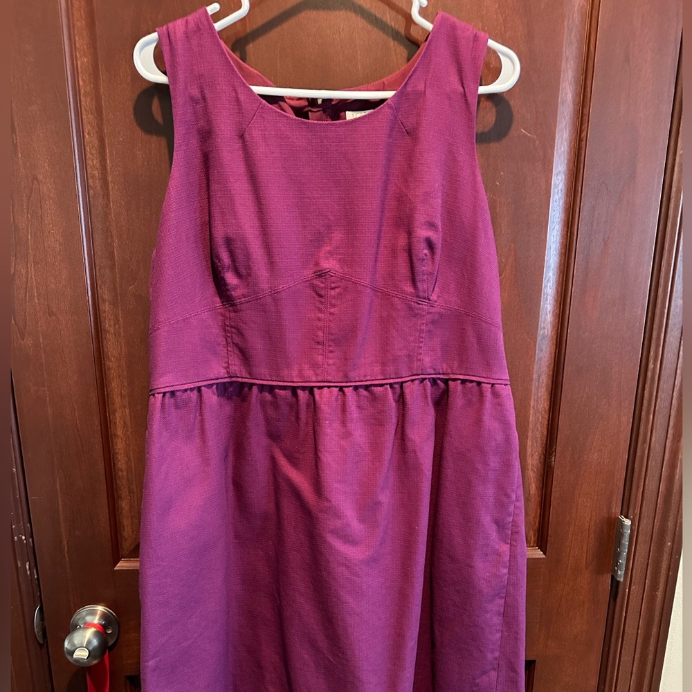 JCrew cranberry, sheath dress, size 20